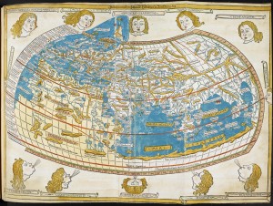 Claudius Ptolemy (c.90-c.168) World Map in Cosmographia, Ulm, 1482 British Library, London © The British Library Board (IC.9303)