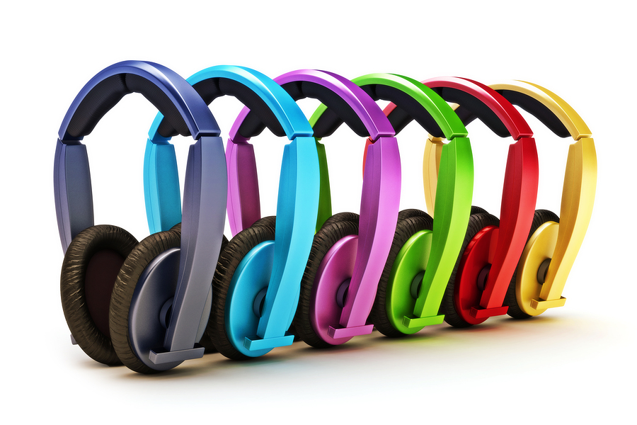 Colorful headphones